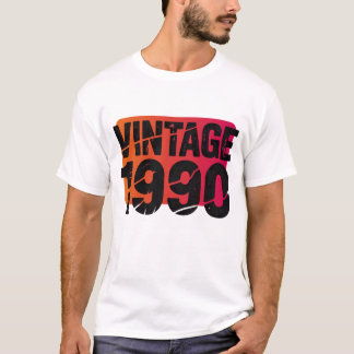 Retro Zonsondergang 1990 Vintage Grafische Print m T-shirt