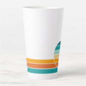 Retro Zonsondergang 70 Latte Mok (Voorkant)