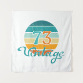 Retro Zonsondergang 73 Vintage Vervuild Wandkleed (Voorkant)