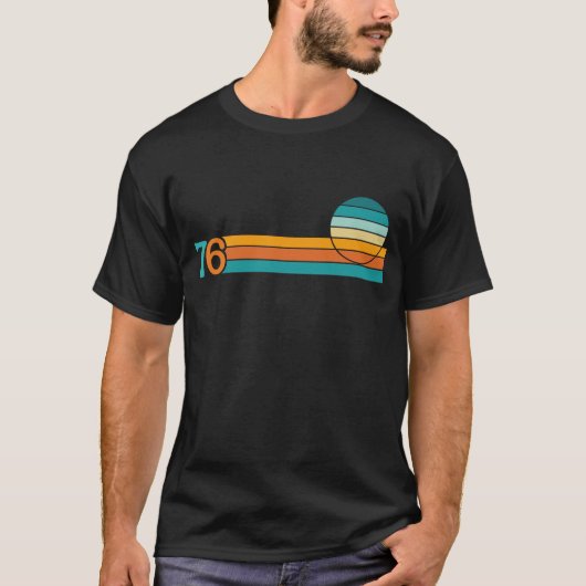 Retro Zonsondergang 76 T-shirt (Voorkant)