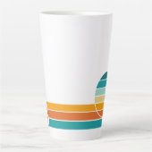 Retro Zonsondergang 78 Latte Mok (Voorkant)