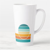 Retro Zonsondergang 78 Latte Mok (Rechts)