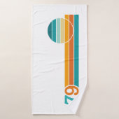Retro Zonsondergang 79 Badhanddoek (Badhanddoek)