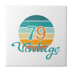 Retro Zonsondergang 79 Vintage Vervuild Tegeltje