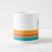 Retro Zonsondergang 80 Grote Koffiekop (Voorkant)