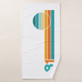 Retro Zonsondergang 81 Badhanddoek (Badhanddoek)