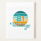 Retro Zonsondergang 81 Vintage Vervuild Planner (Achterkant)