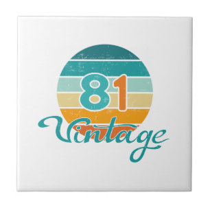 Retro Zonsondergang 81 Vintage Vervuild Tegeltje