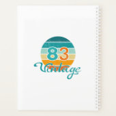 Retro Zonsondergang 83 Vintage Vervuild Planner (Achterkant)