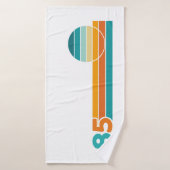 Retro Zonsondergang 85 Badhanddoek (Badhanddoek)