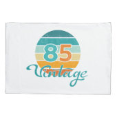 Retro Zonsondergang 85 Vintage Vervuild Kussensloop (Achterkant)