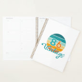 Retro Zonsondergang 86 Vintage Vervuild Planner (Display)