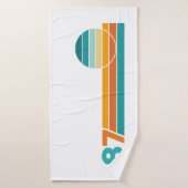 Retro Zonsondergang 87 Badhanddoek (Badhanddoek)