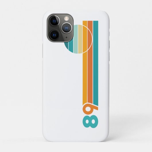 Retro Zonsondergang 89 Strandhanddoek Case-Mate iPhone Case (Achterkant)