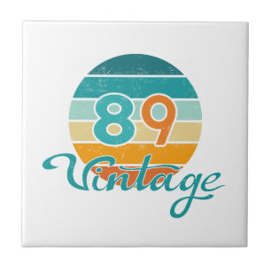 Retro Zonsondergang 89 Vintage Vervuild Tegeltje