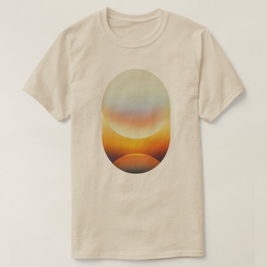 Retro Zonsondergang Abstract Grafisch T-Shirt (Design voorkant)