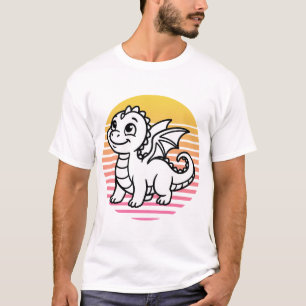 Retro Zonsondergang Baardagaam - Vintage 80s Baard T-shirt