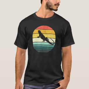 Retro Zonsondergang Bearded Dragon  jaren 70 Natuu T-shirt