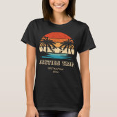 Retro zonsondergang Besties Meisjes reis Matching T-shirt (Voorkant)