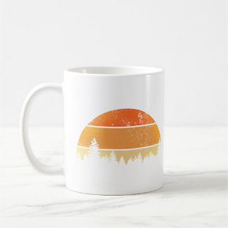 Retro Zonsondergang Bos Koffiemok
