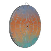 Retro zonsondergang dartbord (Voorkant Links)