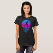 retro zonsondergang die lopen t-shirt (Voorkant volledig)