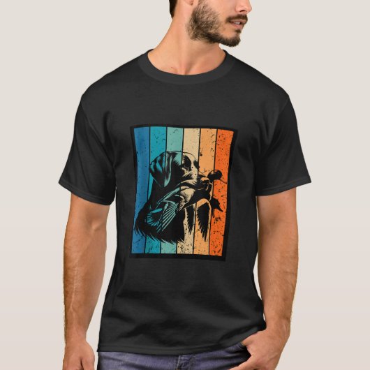 Retro Zonsondergang Eendenjacht Design Tanktop (Voorkant)