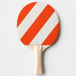Retro Zonsondergang Getijde Stroom Vet Strepen Tafeltennisbatje