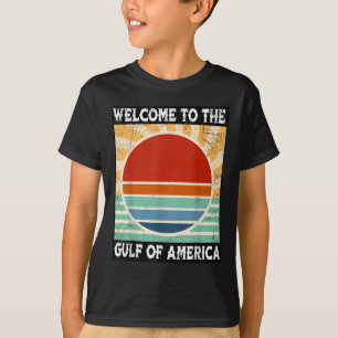 Retro Zonsondergang Golf van de VS Amerika Golf va T-shirt