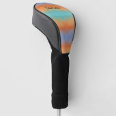 Retro Zonsondergang  Golfheadcover (Schuin)