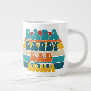 Retro Zonsondergang Grappige Dada Papa Vader Bruh Grote Koffiekop