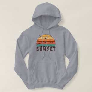 Retro Zonsondergang Horizon Grafische T-Shirt