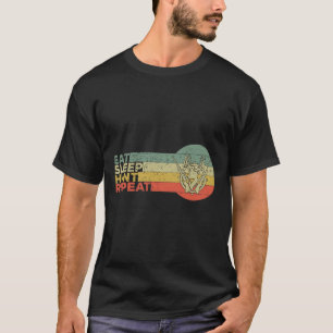 Retro Zonsondergang Jacht Gezegde voor de Jacht Vi T-shirt