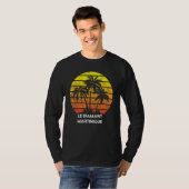 Retro zonsondergang kokospalm Le Diamant Mar T-shirt (Voorkant volledig)
