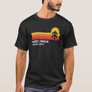 Retro Zonsondergang Mark Twain National Forest Rol T-shirt