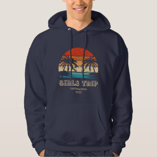 Retro zonsondergang Meisjes reis bachelorette Matc Hoodie