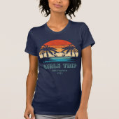 Retro zonsondergang Meisjes reis bachelorette Matc T-shirt (Voorkant)