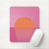 Retro Zonsondergang Muismat (Met muis)