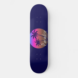Retro zonsondergang Paradijs Persoonlijk Skateboard