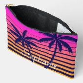 Retro zonsondergang Persoonlijk gemaakt Etui (Open)