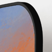 Retro zonsondergang pickleball paddle (Links Detail)