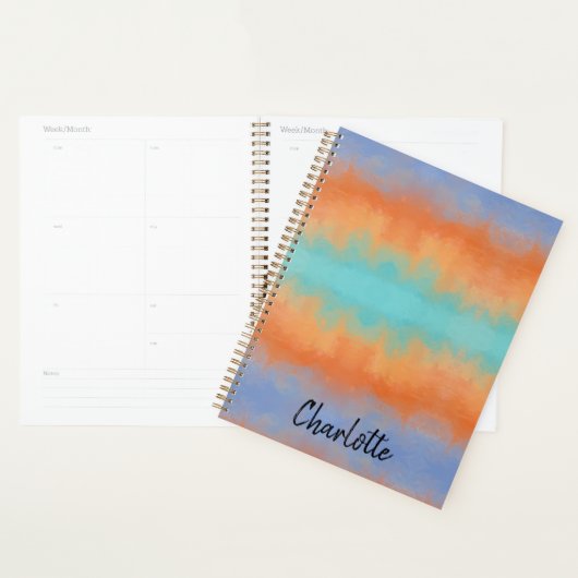 Retro Zonsondergang Planner (Display)