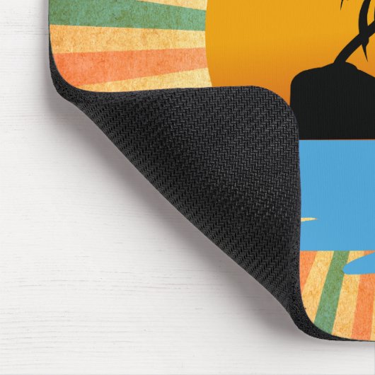 Retro zonsondergang Sky on Fire Muismat (Hoek)