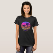 Retro zonsondergang Stad T-Shirt (Voorkant volledig)