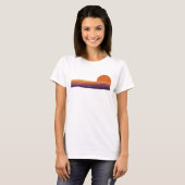Retro zonsondergang. t-shirt (Voorkant volledig)