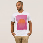 Retro Zonsondergang T-shirt (Voorkant volledig)