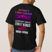 Retro Zonsondergang Trillingen T-shirt (Achterkant)