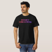 Retro Zonsondergang Trillingen T-shirt (Voorkant volledig)