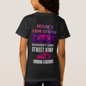 Retro Zonsondergang Trillingen T-shirt (Achterkant)