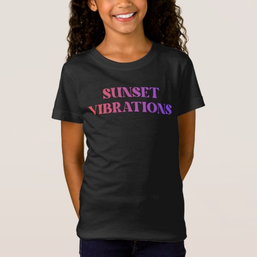 Retro Zonsondergang Trillingen T-shirt (Voorkant)
